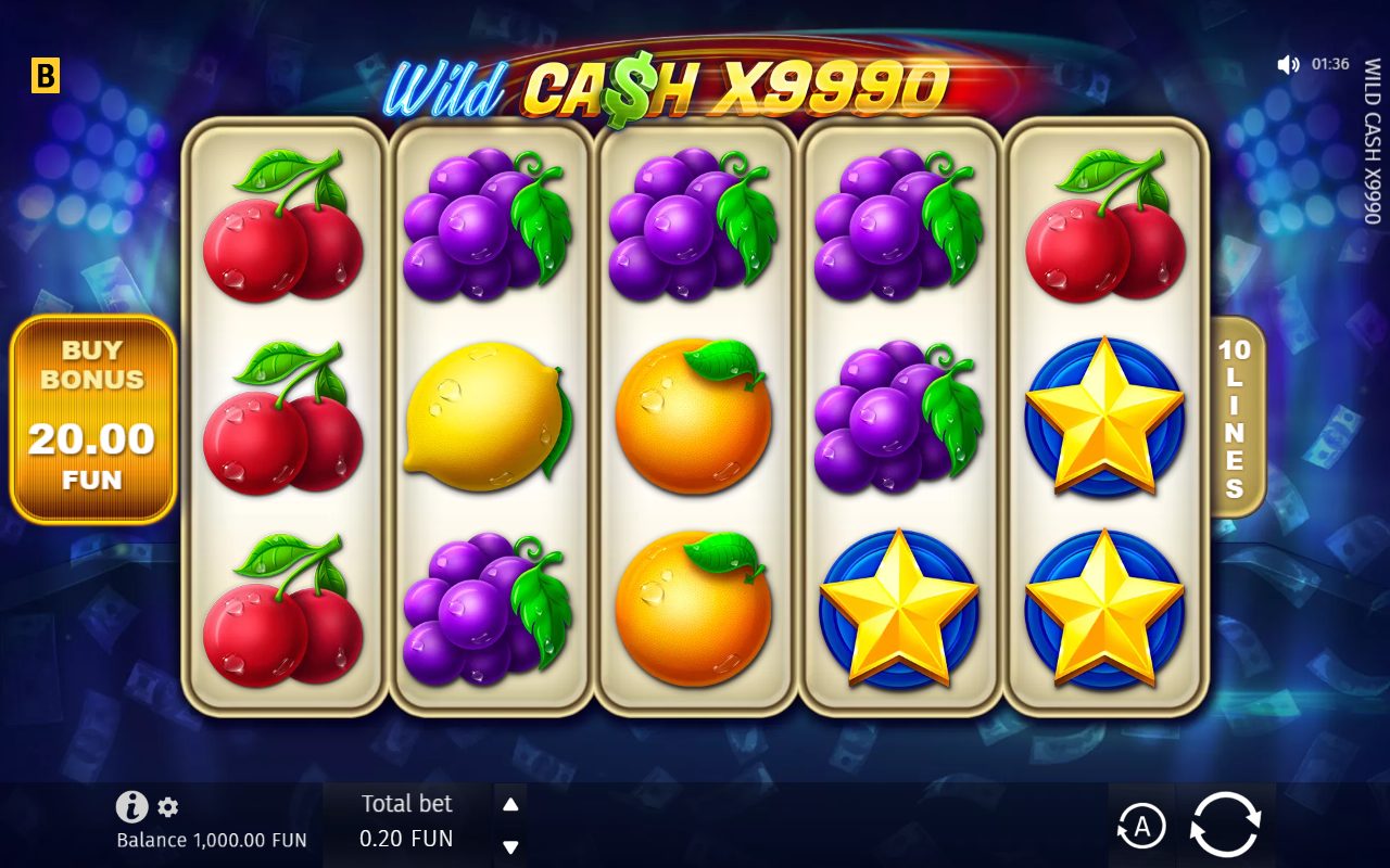 Wild Cash x9990 game lobby