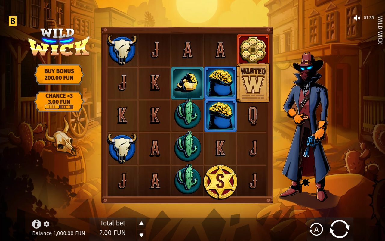 Wild Wick game lobby
