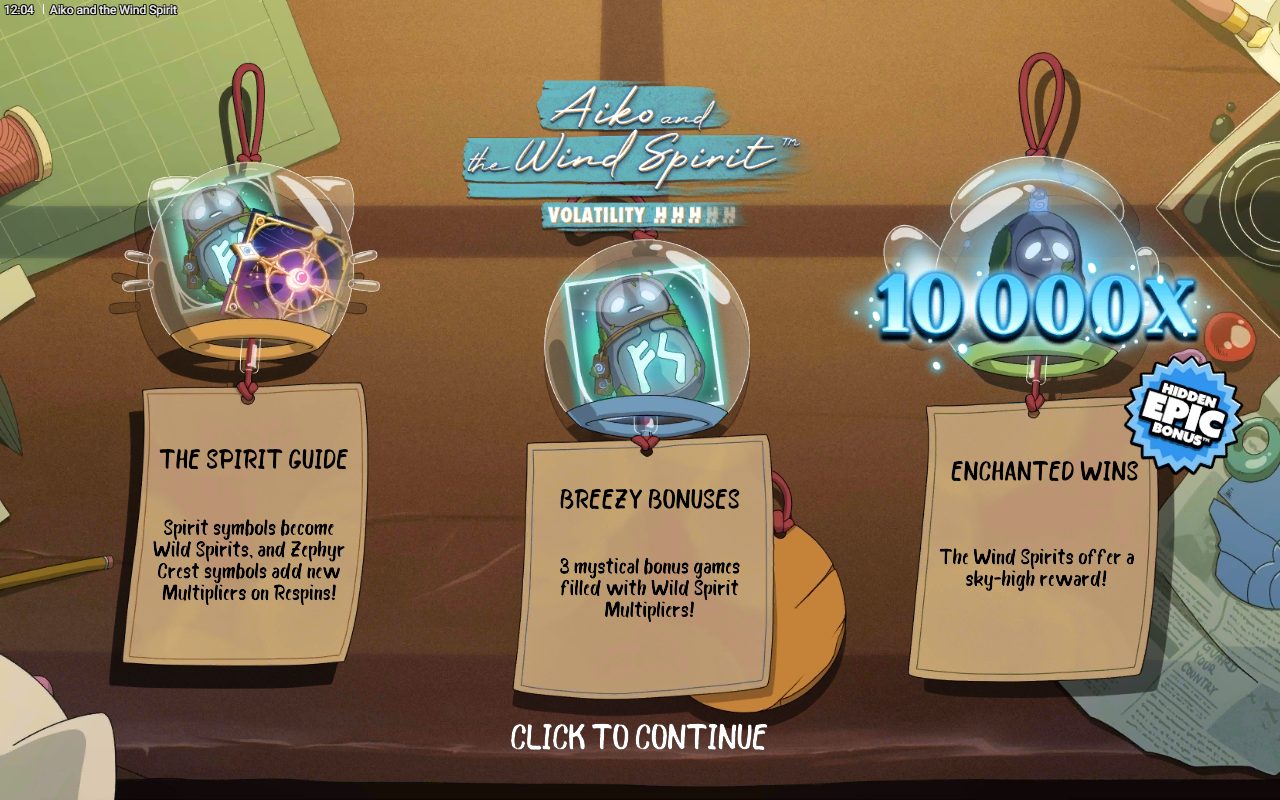 Aiko and the Wind Spirit game lobby