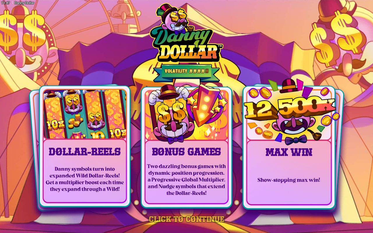 Danny Dollar game lobby
