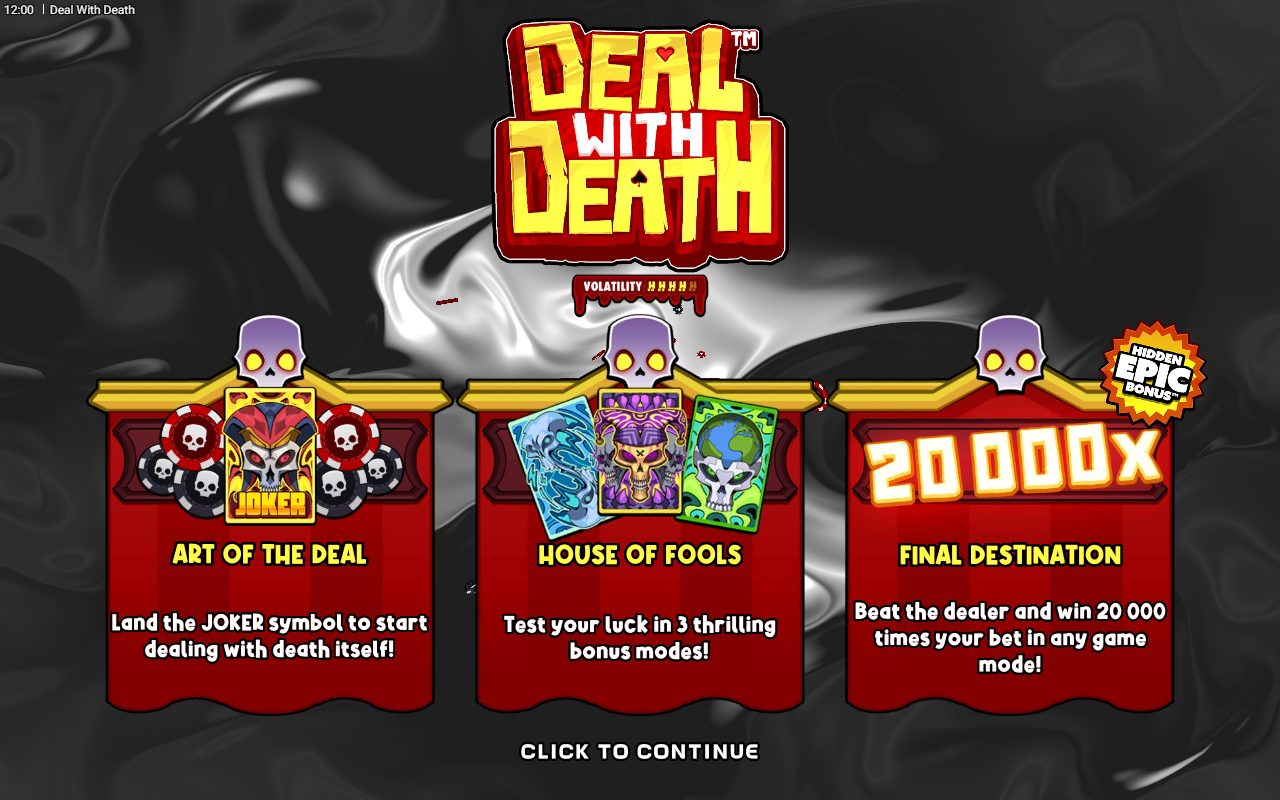 Deal With Death game lobby