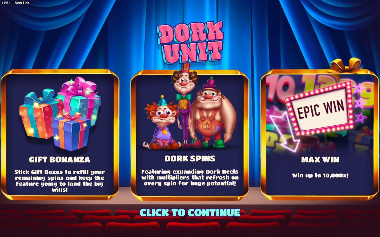 Dork Unit game lobby