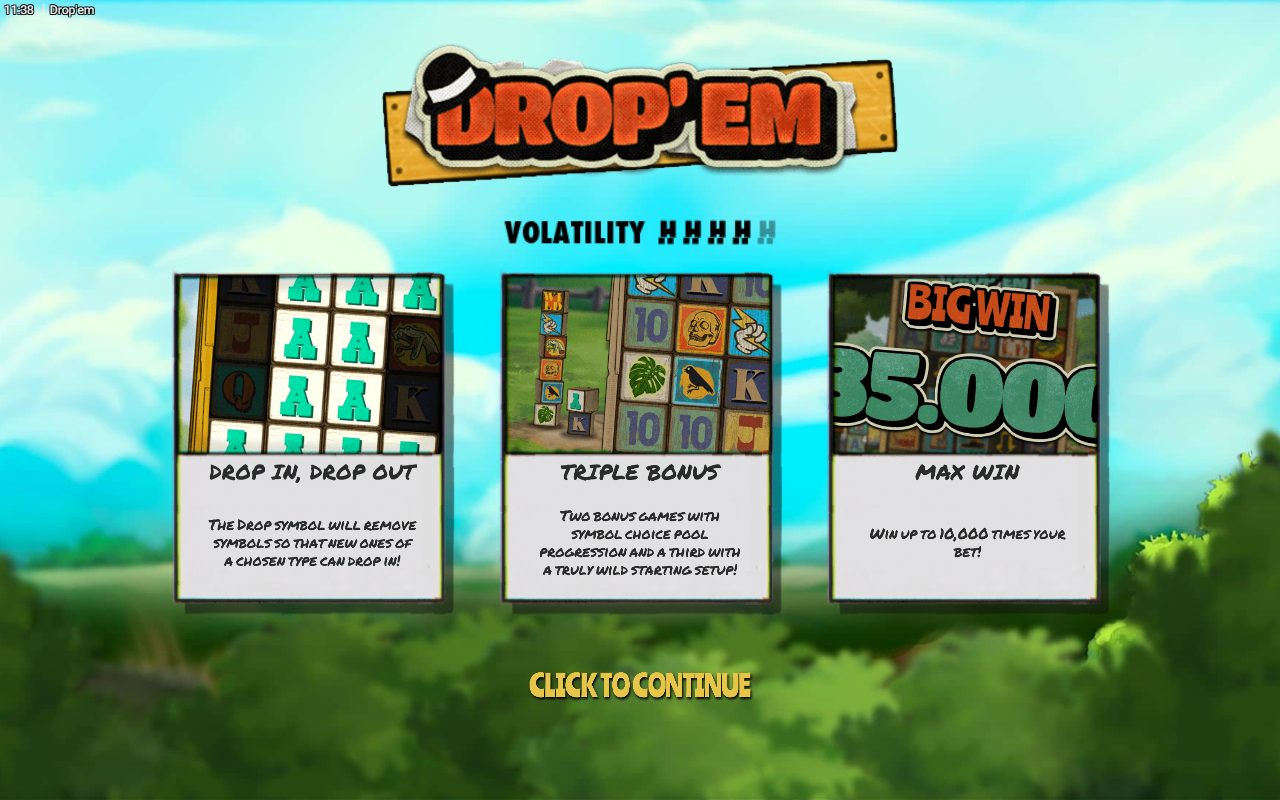 Drop'em game lobby