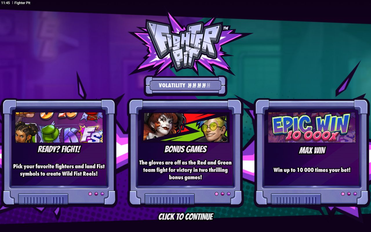 Fighter Pit game lobby