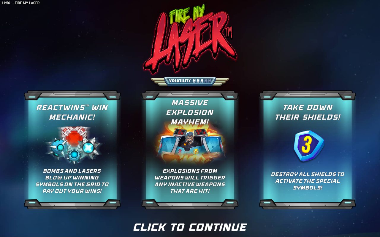 Fire my Laser game lobby