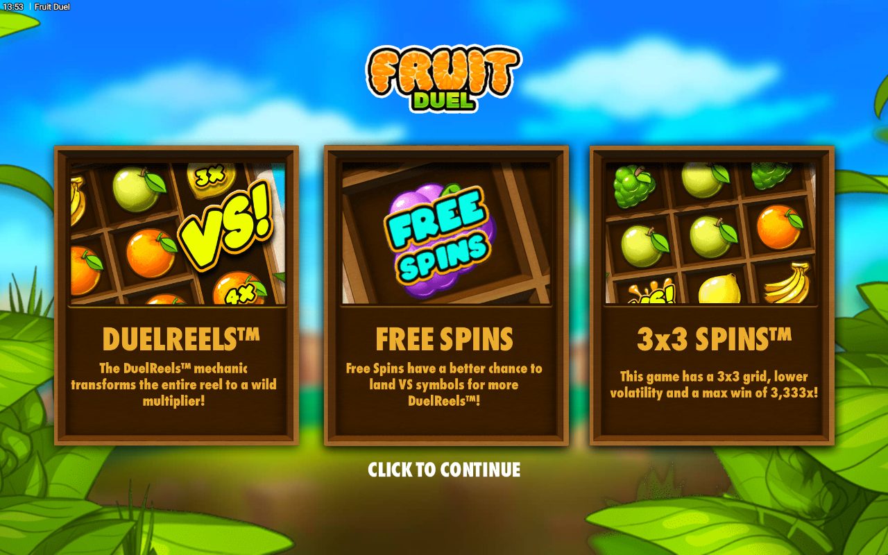 Fruit Duel game lobby