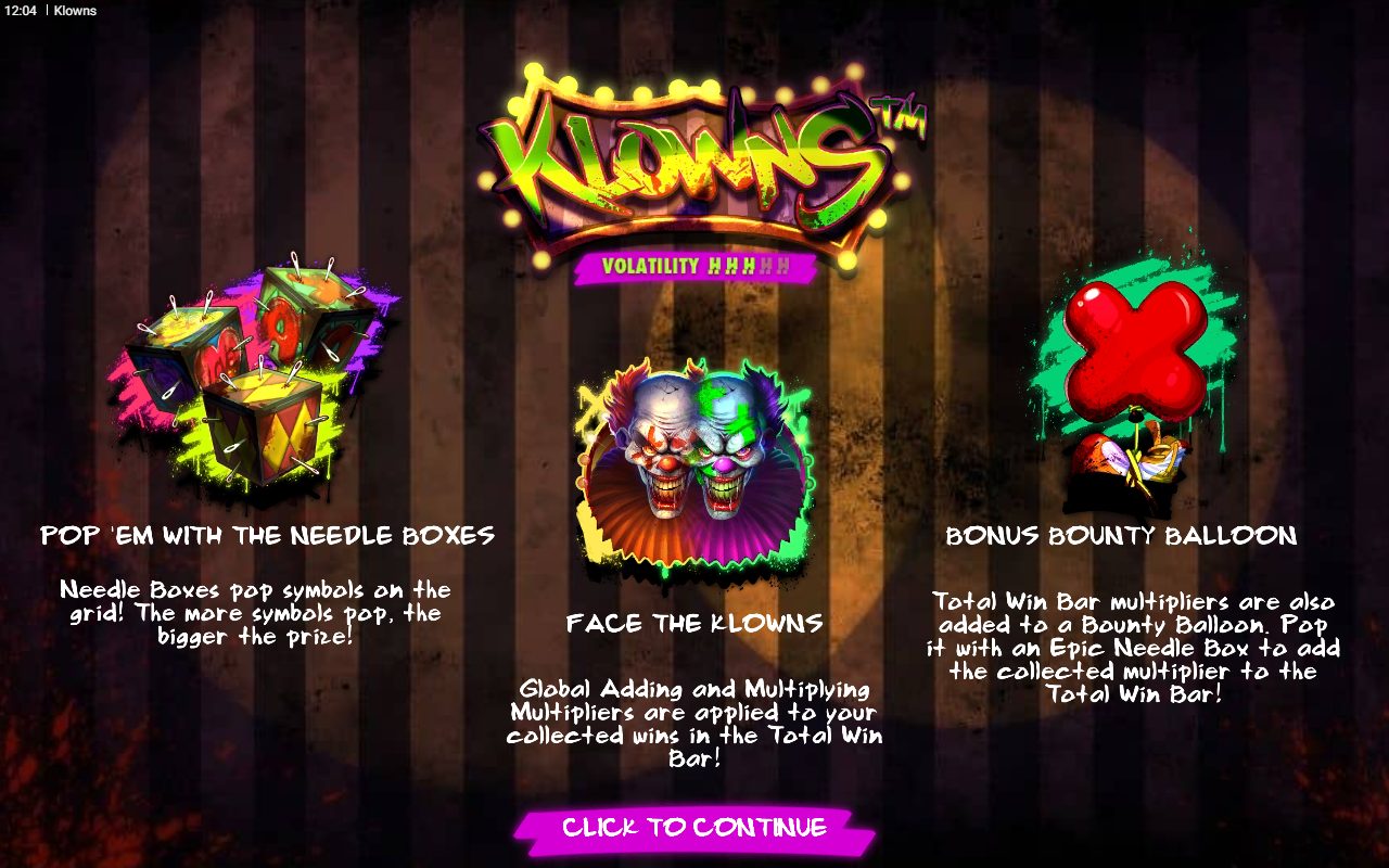 Klowns game lobby