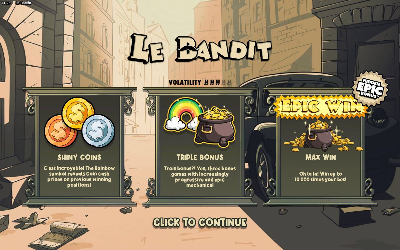 Le Bandit game lobby