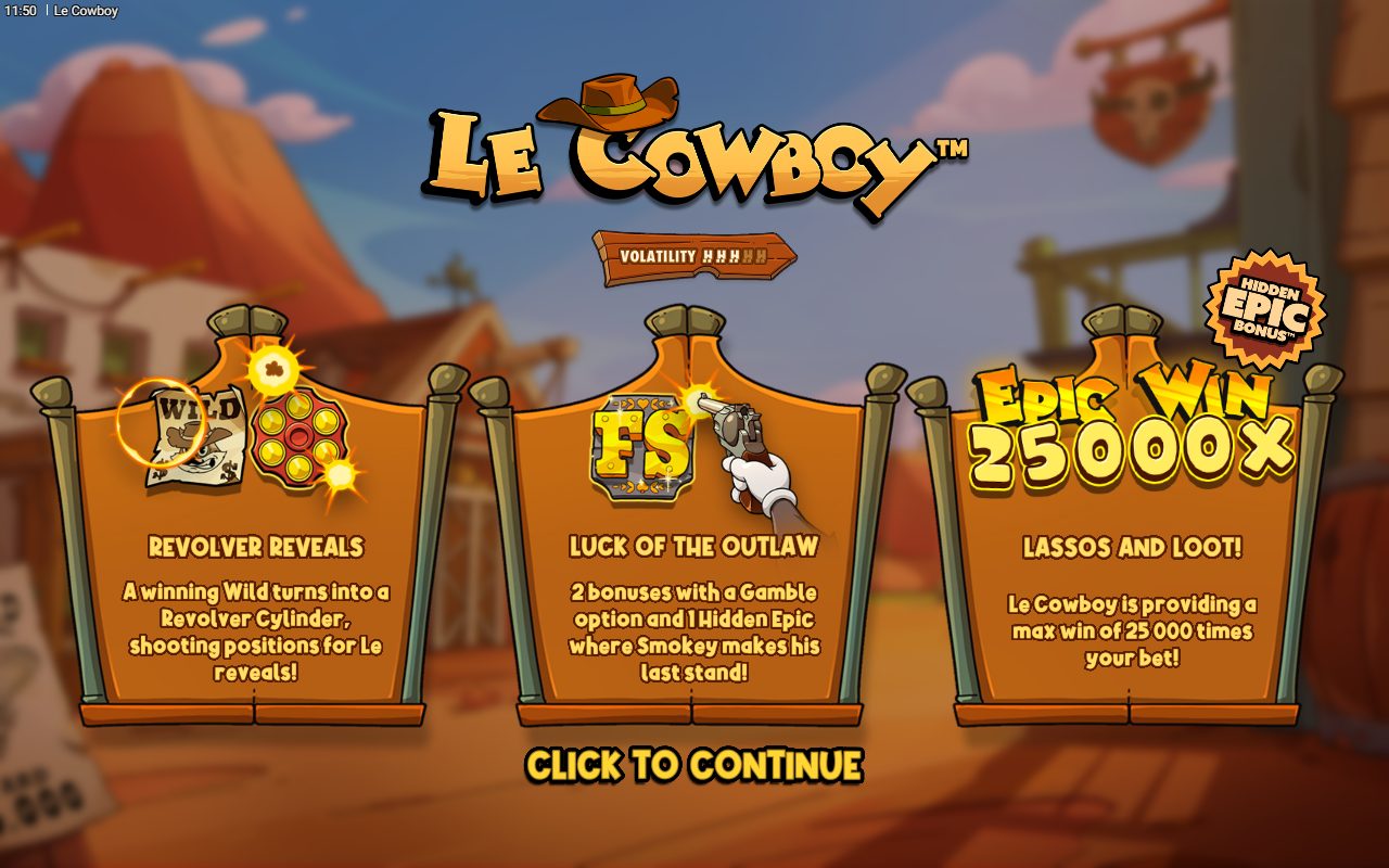 Le Cowboy game lobby
