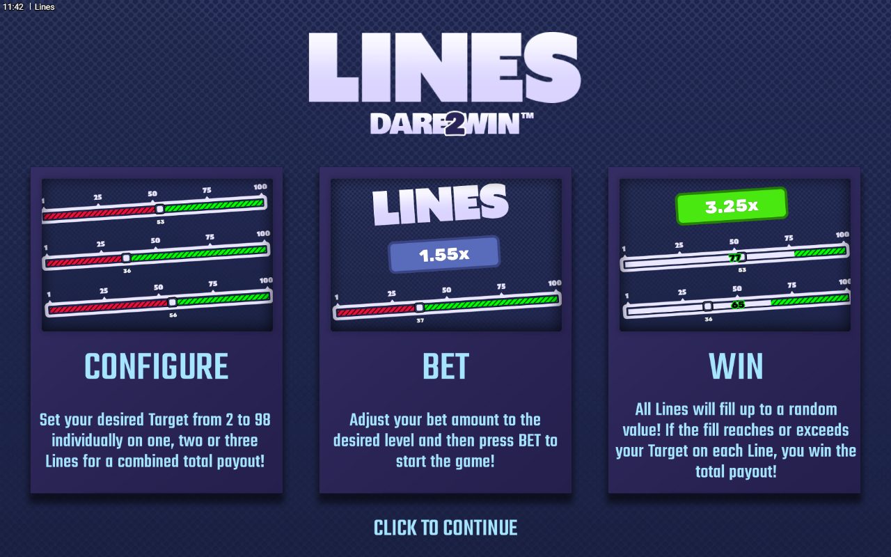 Lines game lobby