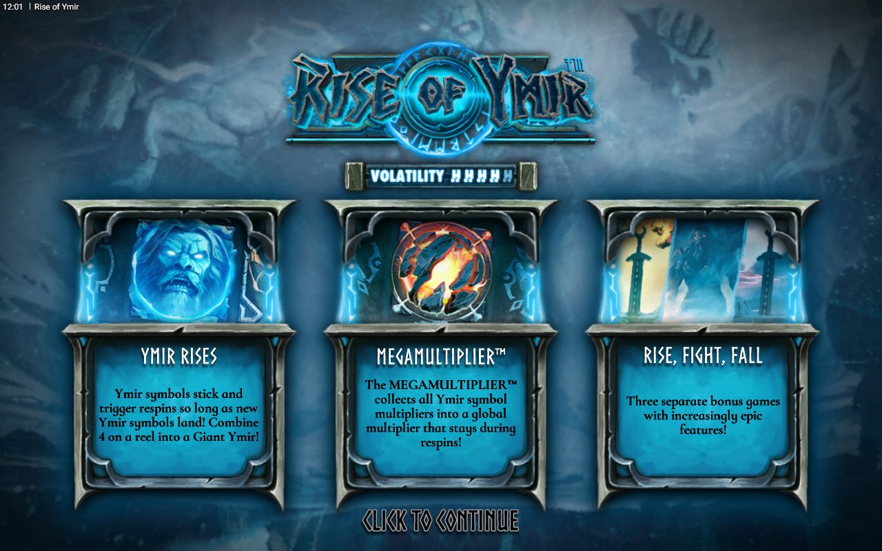 Rise of Ymir game lobby