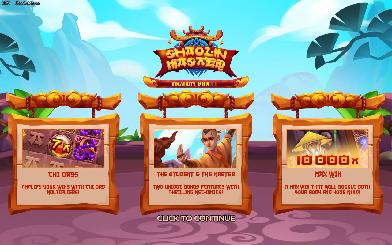 Shaolin Master game lobby