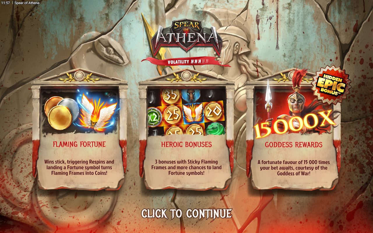 Spear of Athena game lobby