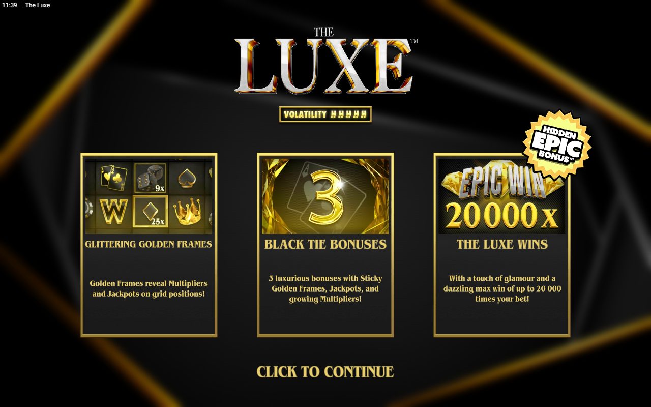 The Luxe game lobby