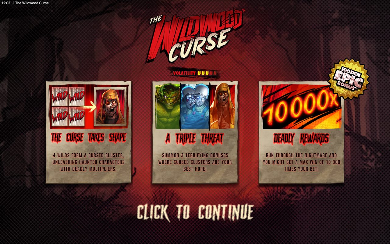 The Wildwood Curse game lobby