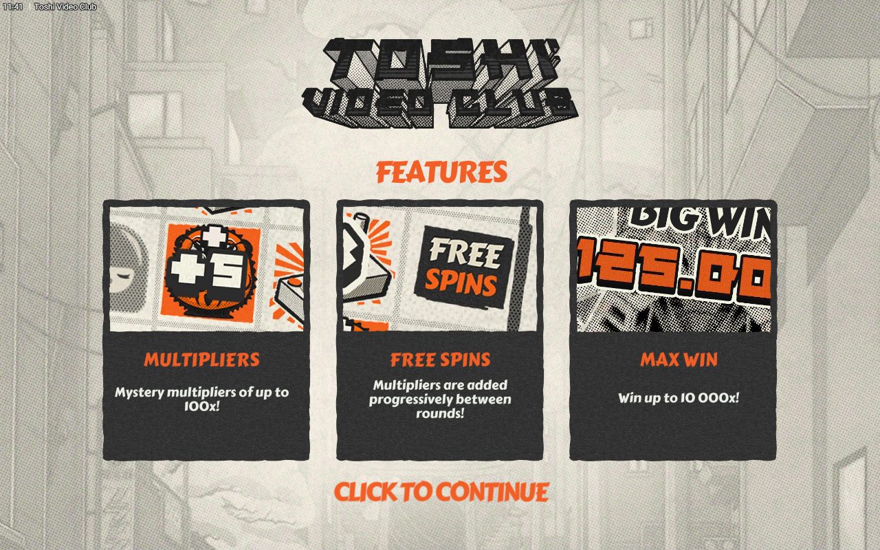 Toshi Video Club game lobby