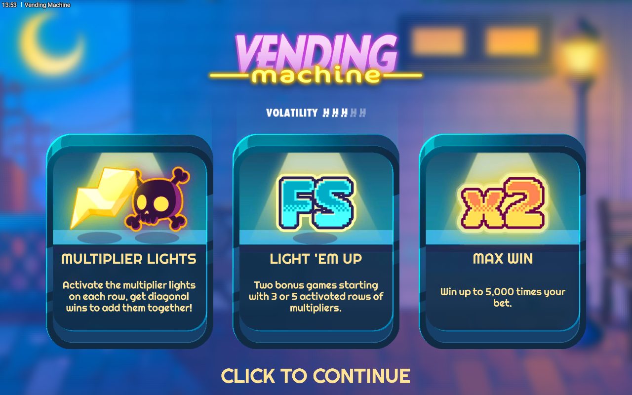 Vending Machine game lobby