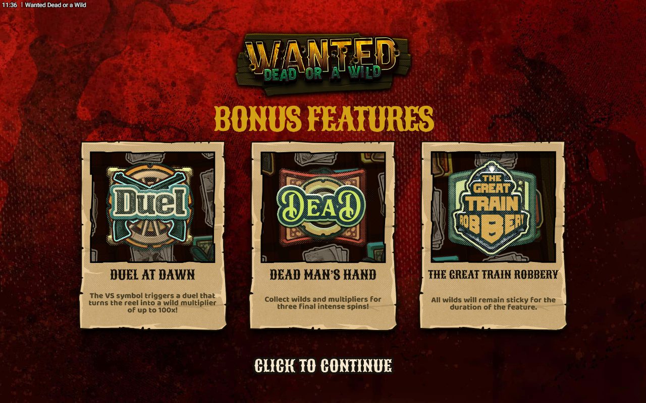 Wanted Dead or a Wild game lobby