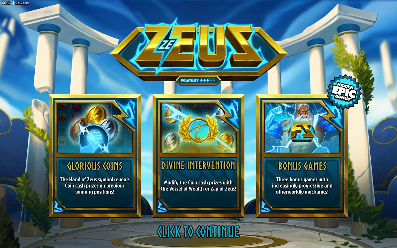 Ze Zeus game lobby