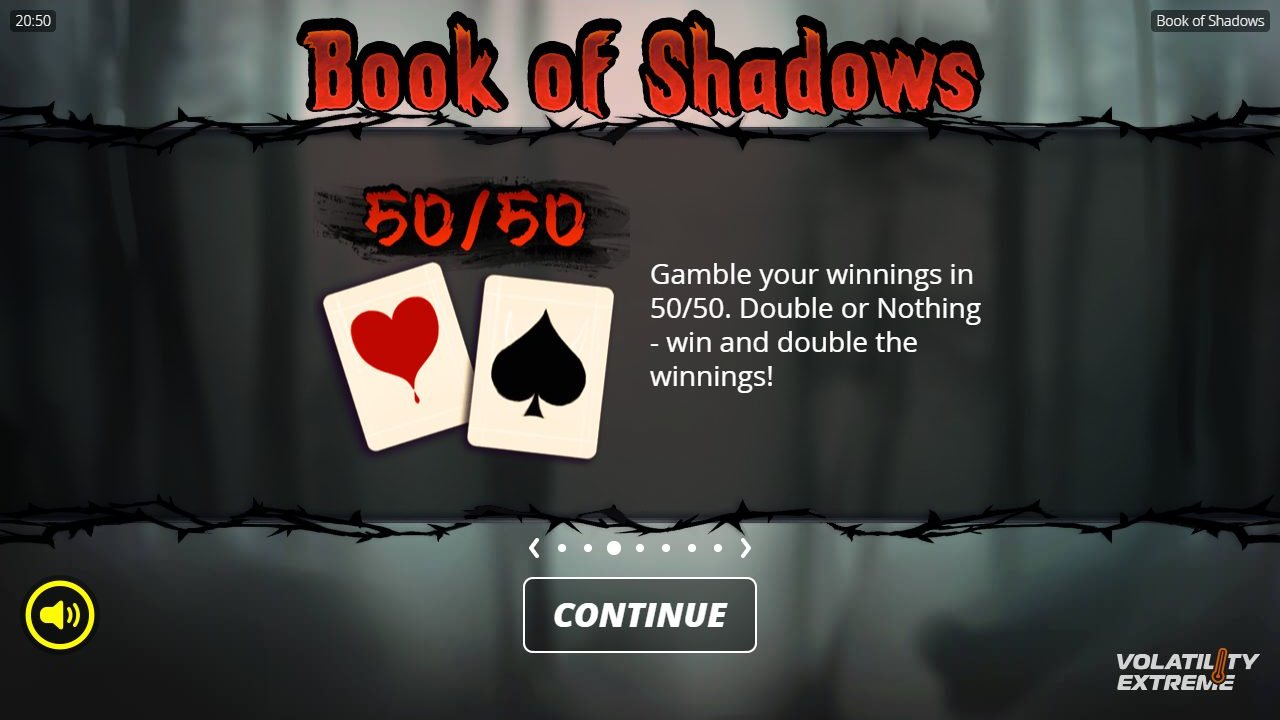 Book of Shadows game lobby