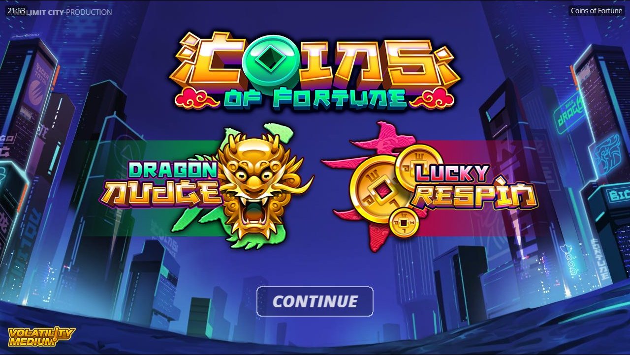 Coins Of Fortune game lobby