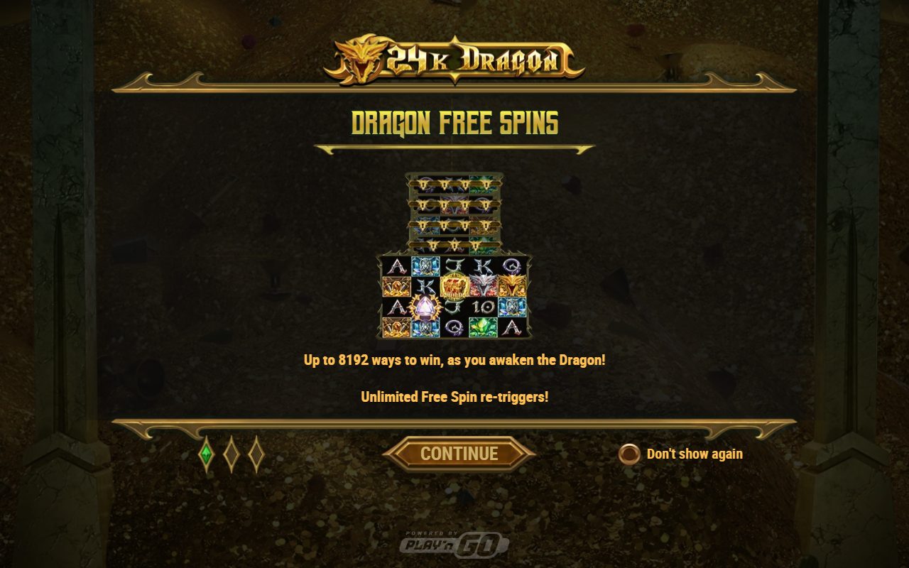 24K Dragon game lobby
