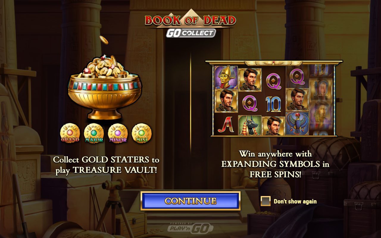Book of Dead GO Collect game lobby