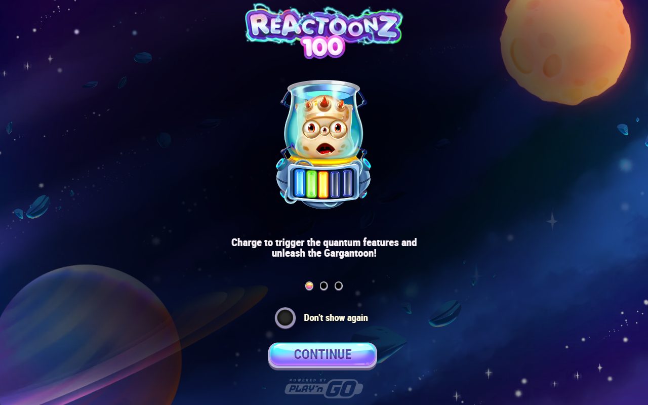 Reactoonz 100 game lobby
