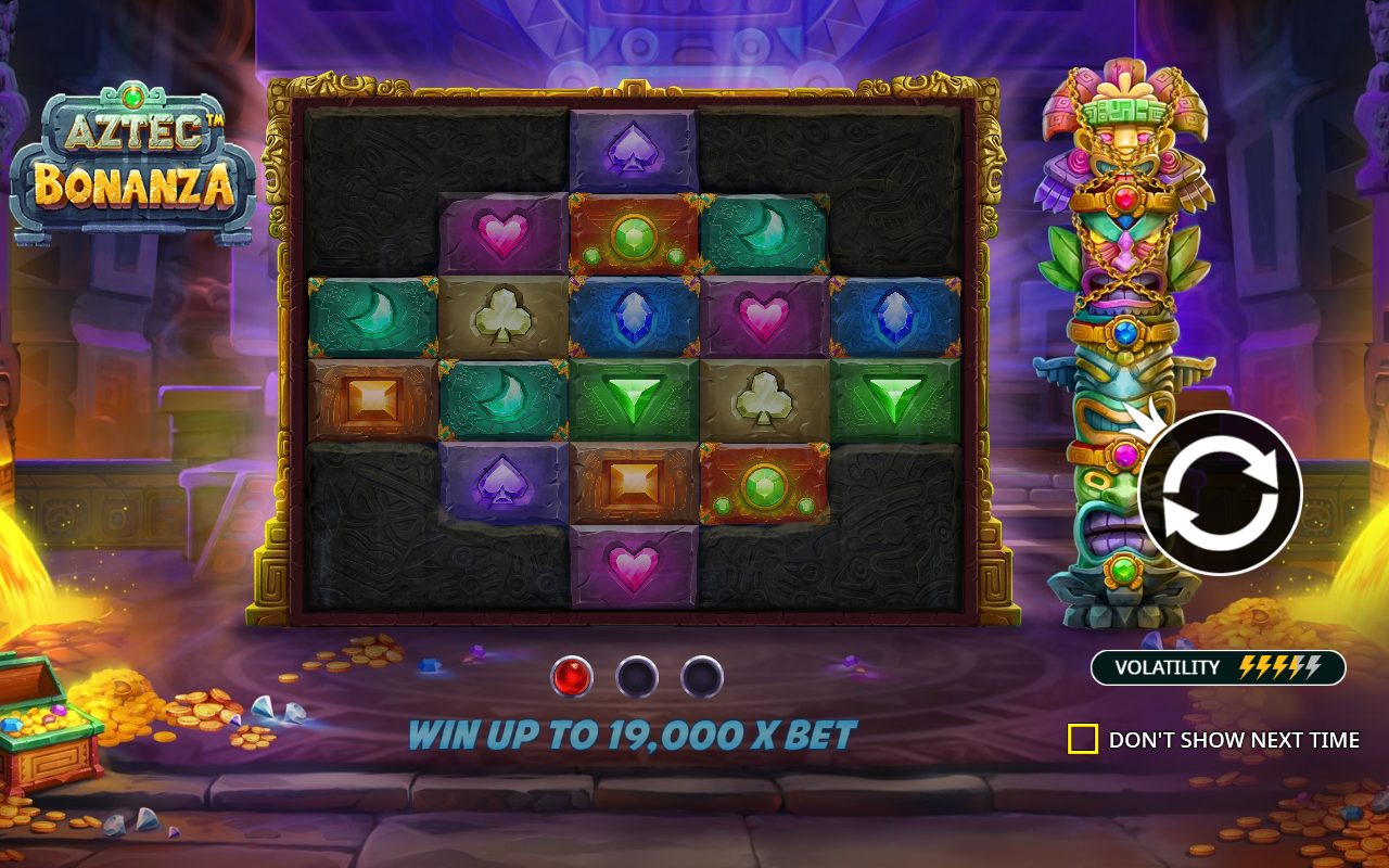 Aztec Bonanza game lobby