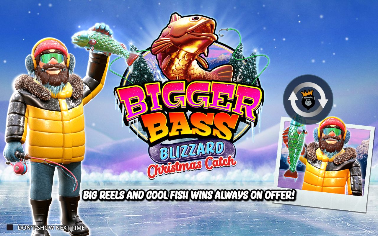 Bigger Bass Blizzard Christmas Catch game lobby