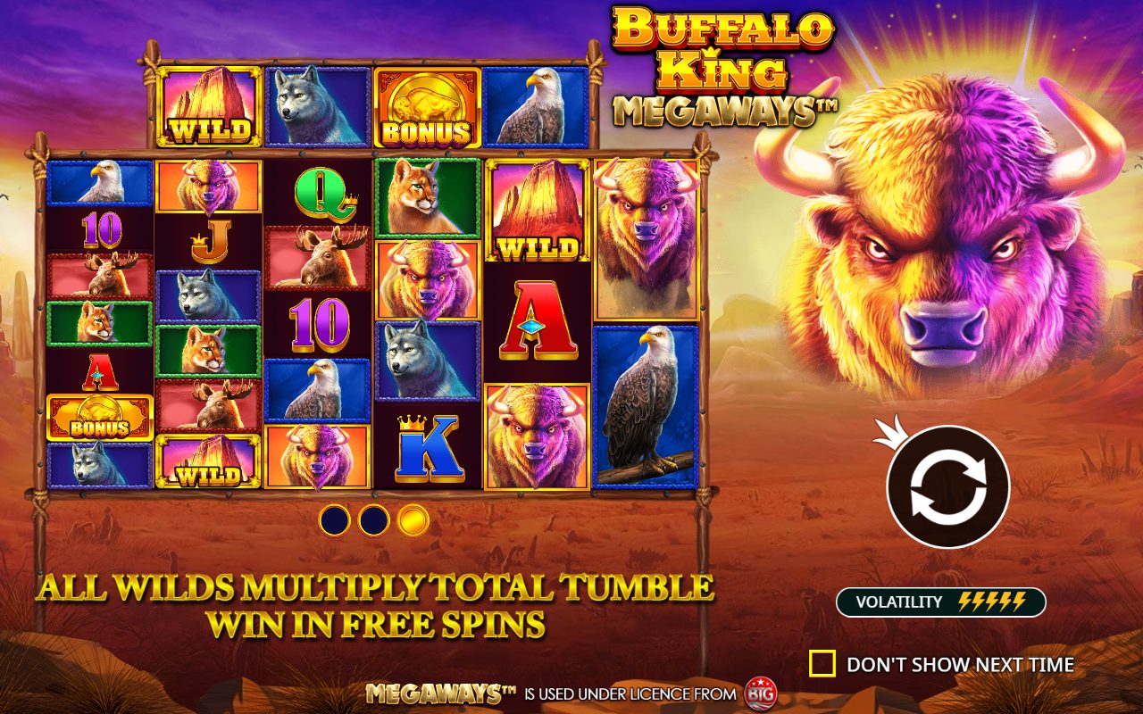 Buffalo King Megaways game lobby