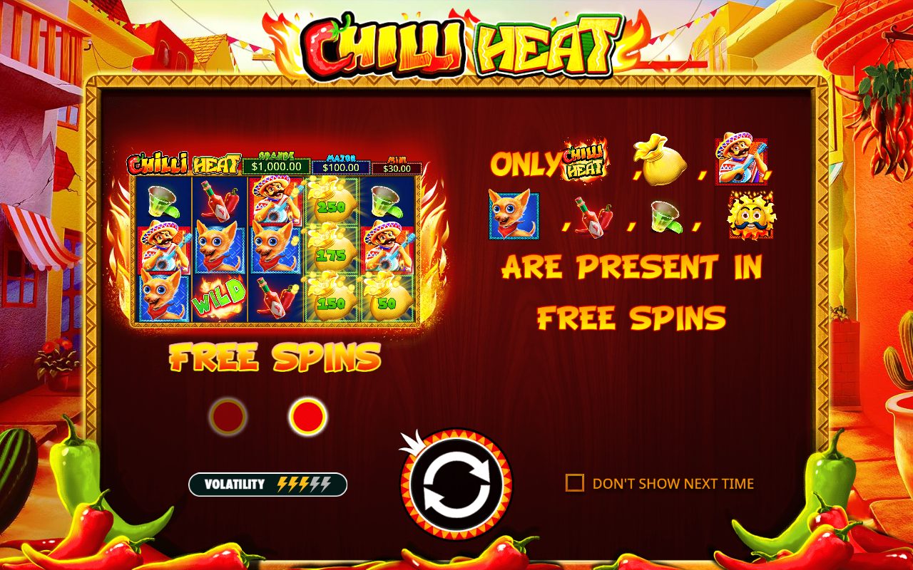Chilli Heat game lobby