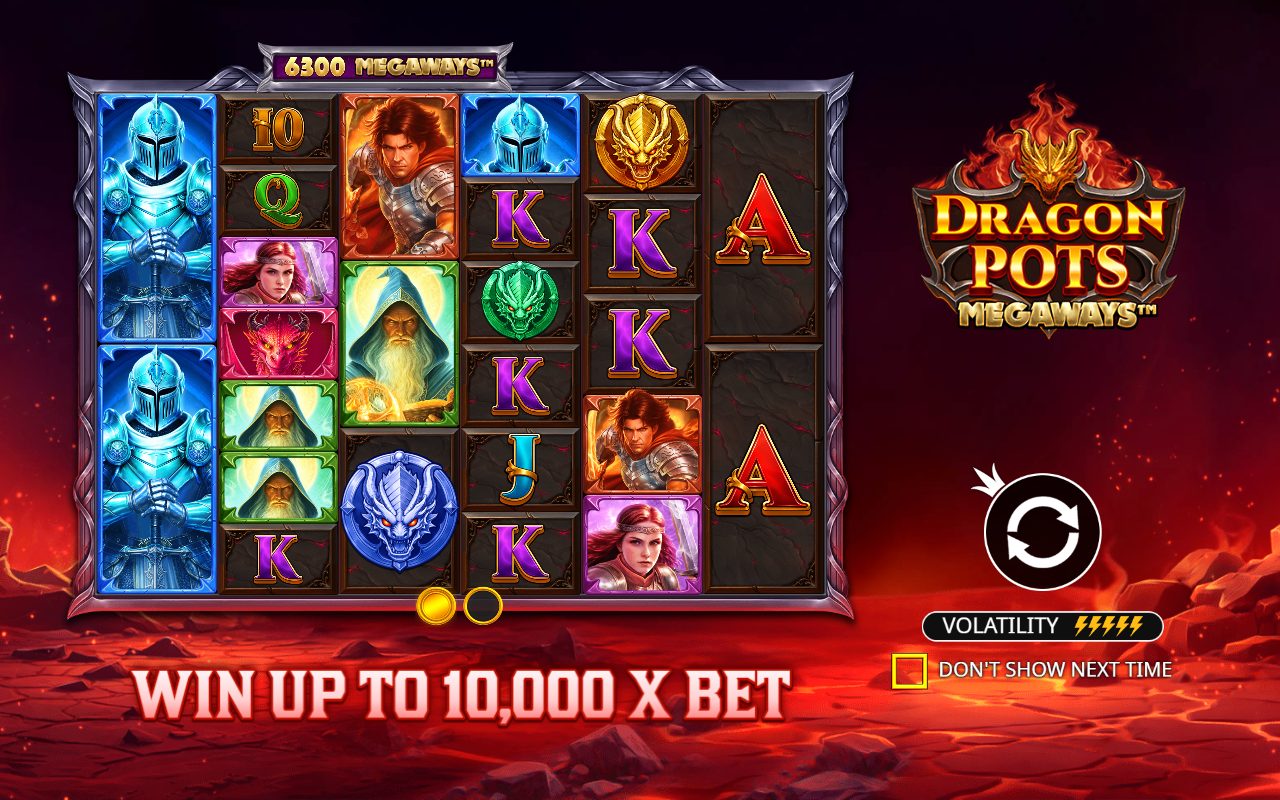 Dragon Pots Megaways game lobby