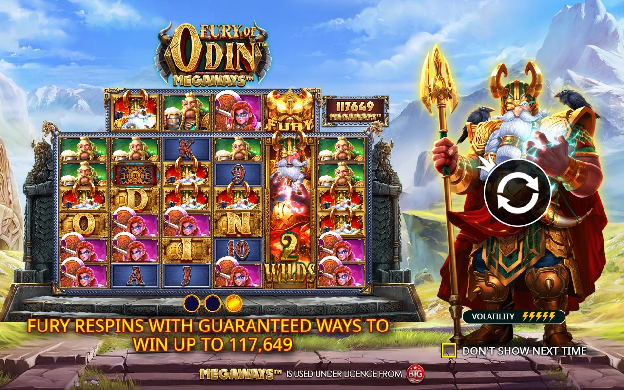 Fury of Odin Megaways game lobby
