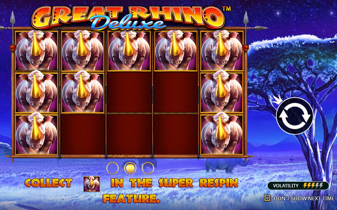 Great Rhino Deluxe game lobby
