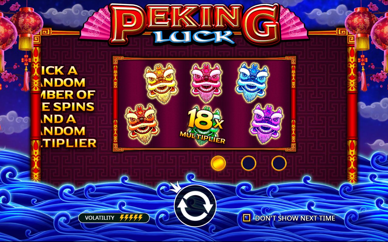 Peking Luck game lobby