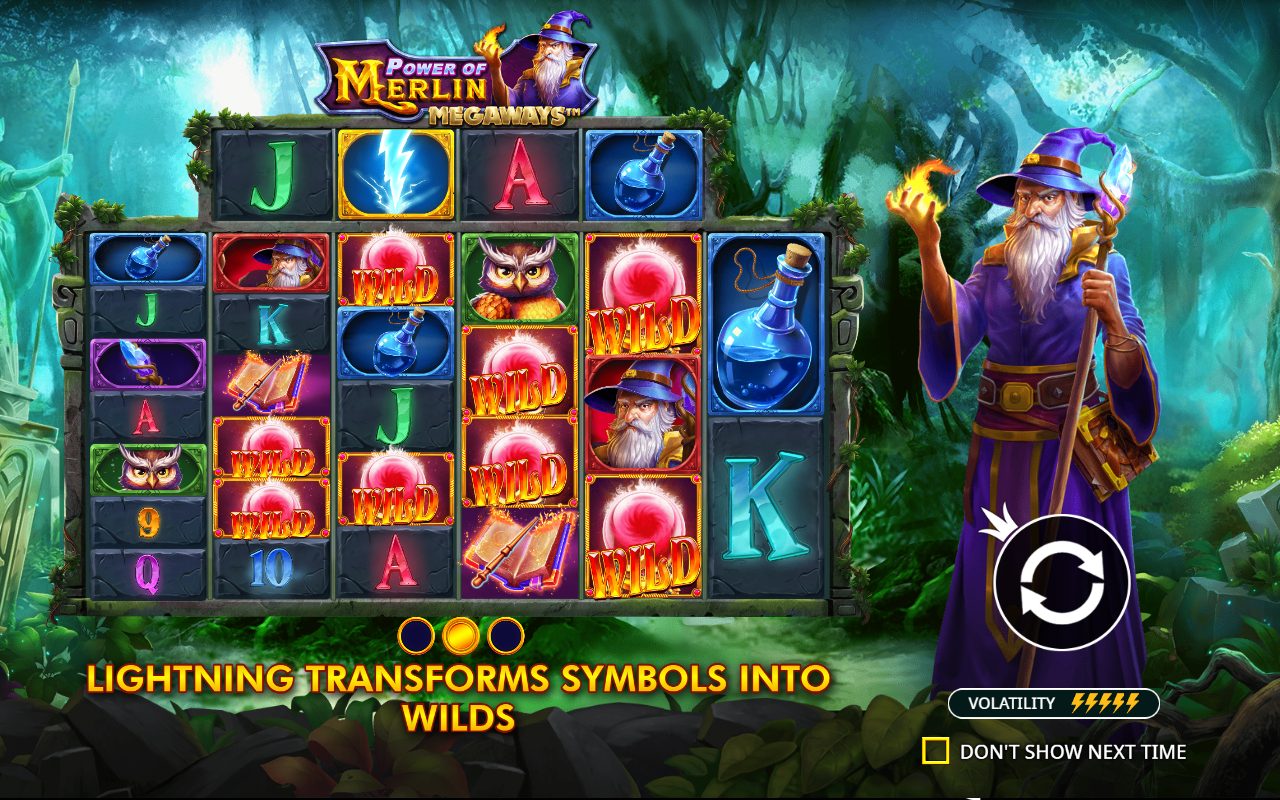 Power of Merlin Megaways game lobby