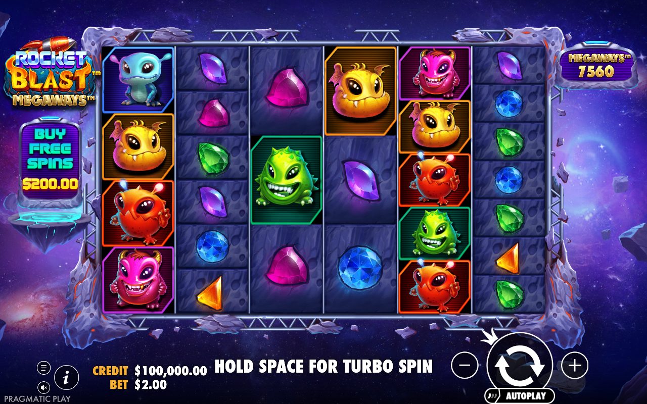 Rocket Blast Megaways game lobby