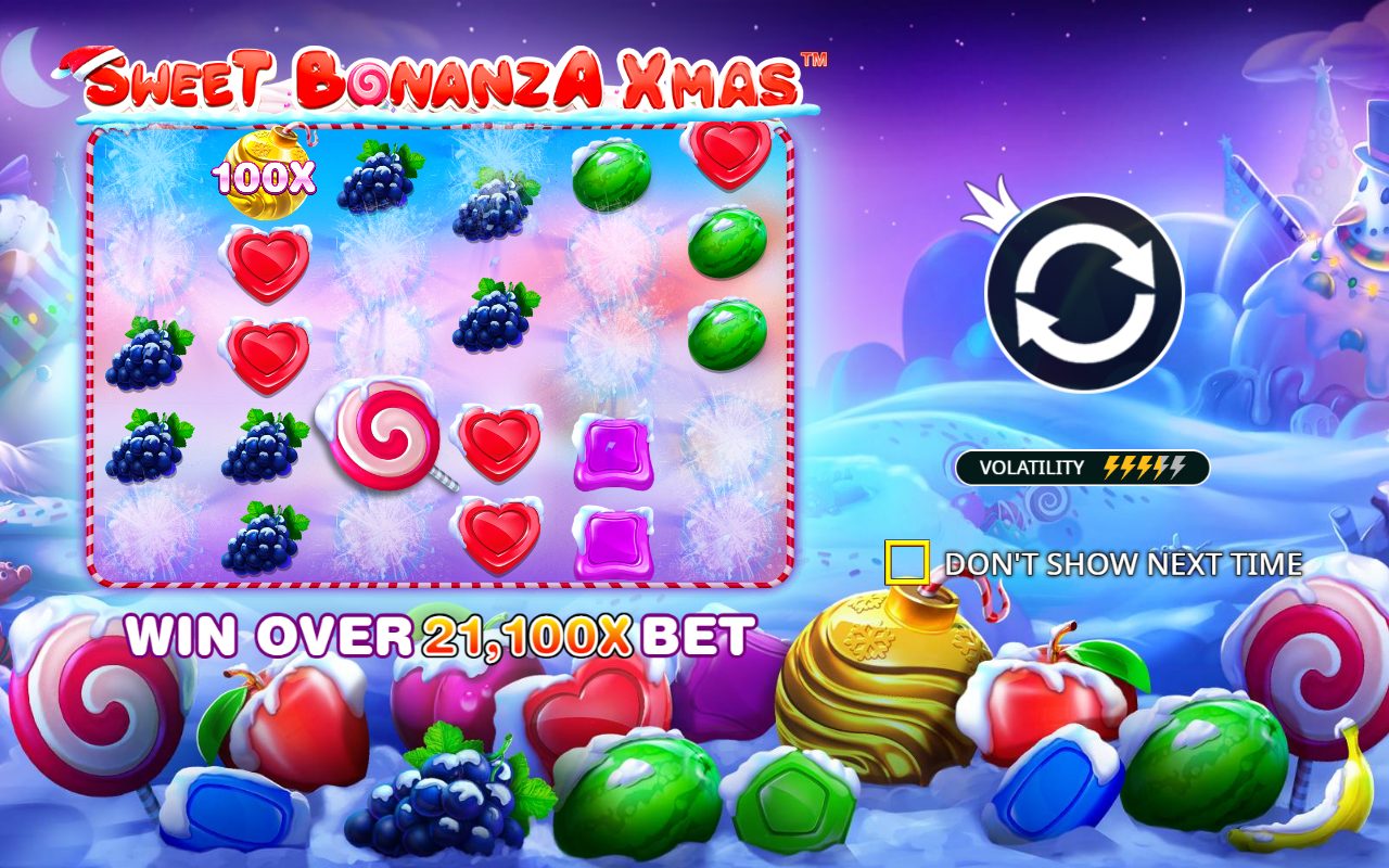 Sweet Bonanza Xmas game lobby