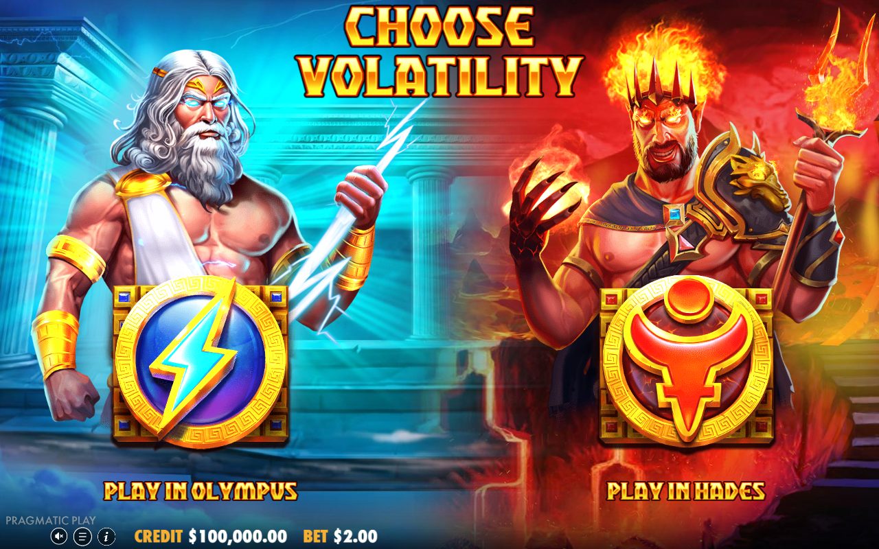 Zeus vs Hades Gods of War game lobby